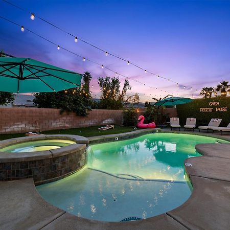 Casa Desert Muse With Heated Pool Spa Firepit Mini Golf And Games إنديو المظهر الخارجي الصورة