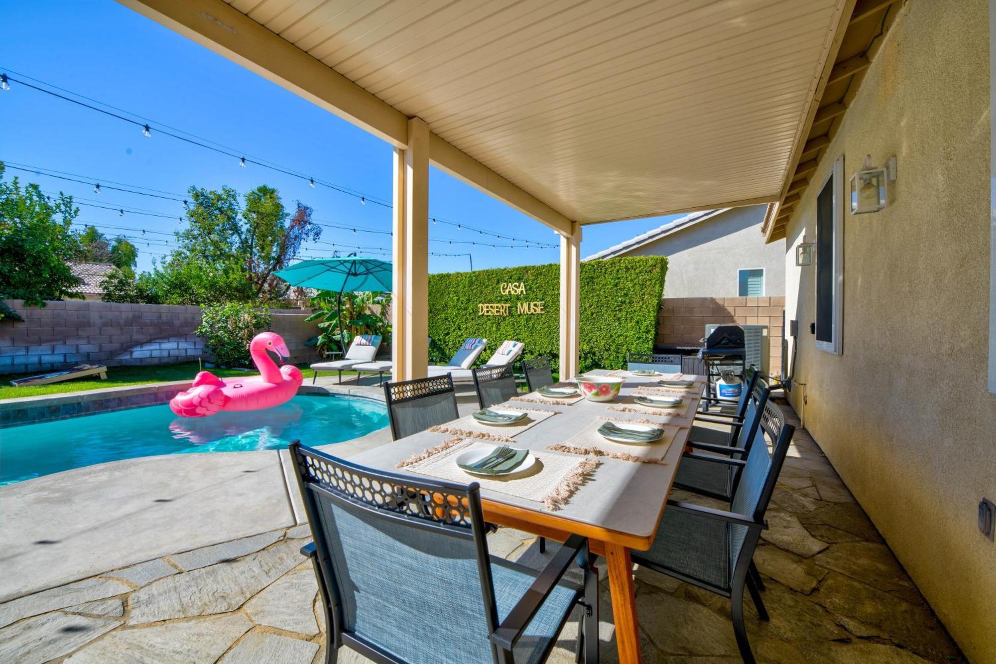 Casa Desert Muse With Heated Pool Spa Firepit Mini Golf And Games إنديو المظهر الخارجي الصورة