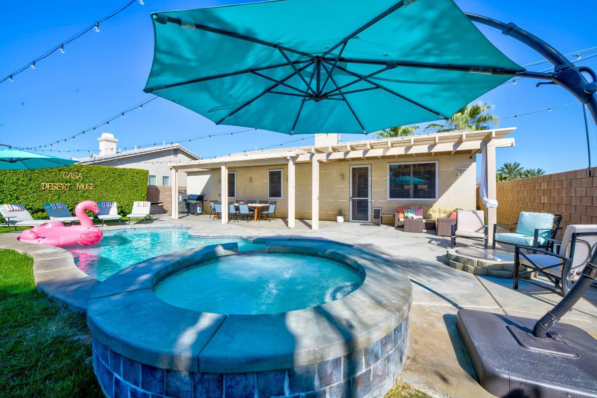 Casa Desert Muse With Heated Pool Spa Firepit Mini Golf And Games إنديو المظهر الخارجي الصورة