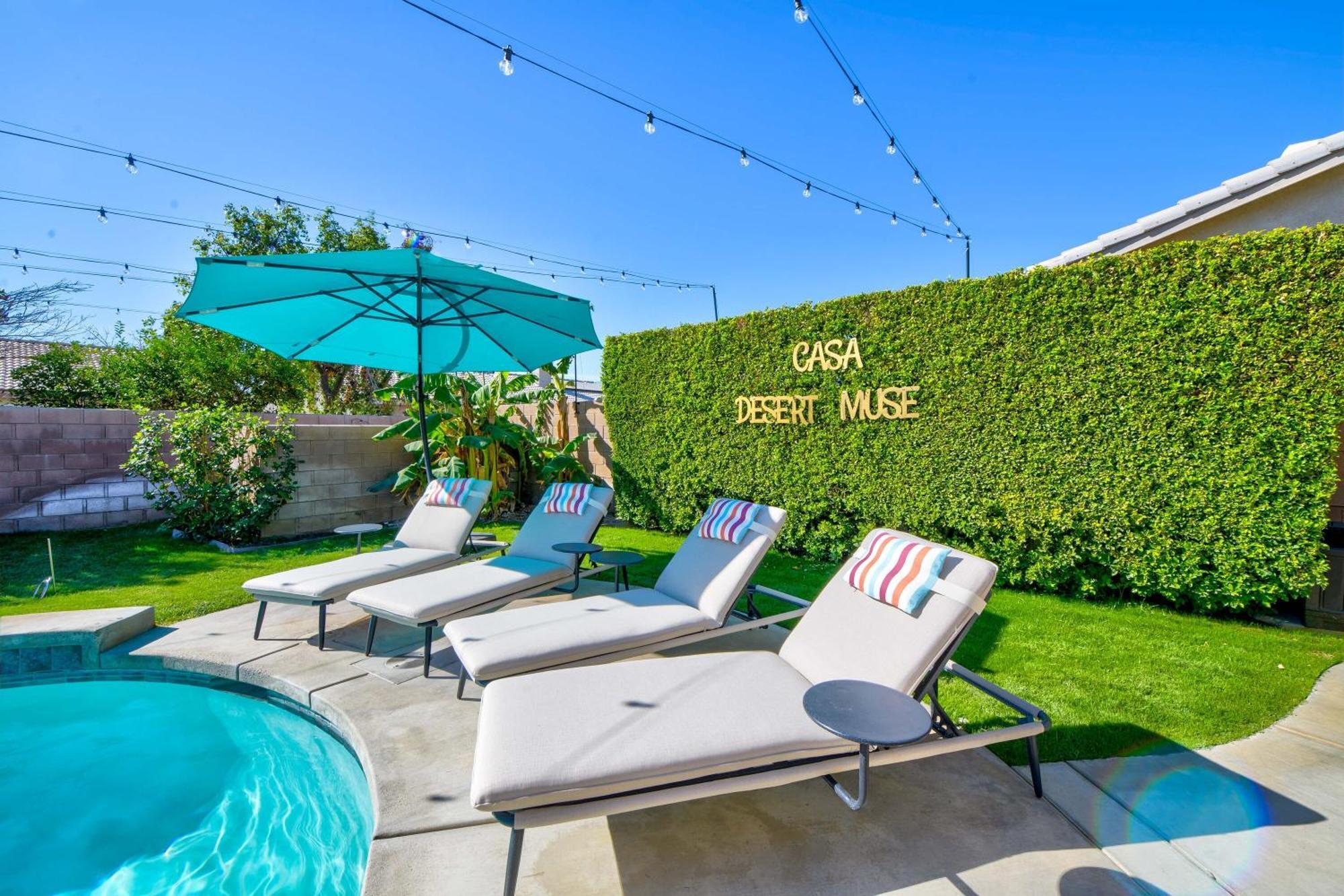 Casa Desert Muse With Heated Pool Spa Firepit Mini Golf And Games إنديو المظهر الخارجي الصورة