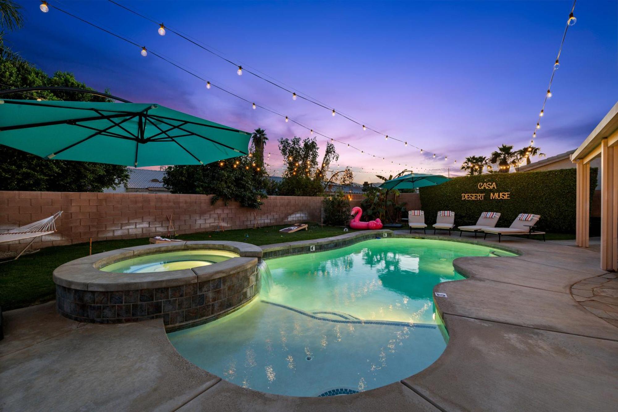 Casa Desert Muse With Heated Pool Spa Firepit Mini Golf And Games إنديو المظهر الخارجي الصورة